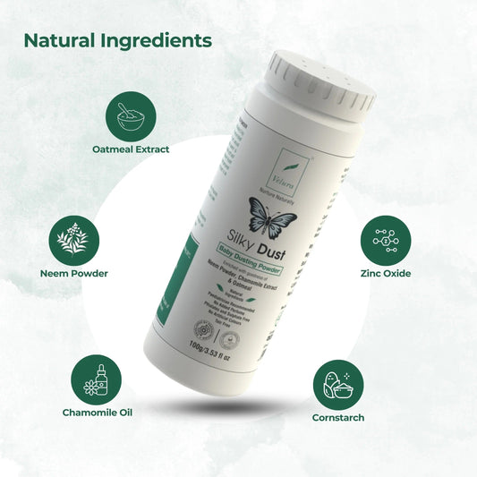 Velura Silky Dust Kids Dusting Powder – Gentle, Cooling Protection for Happy Skin