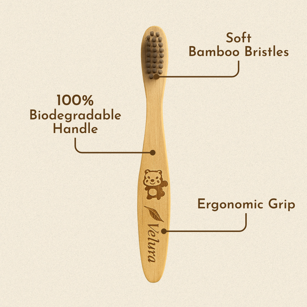 Velura Tiny Teeth Kids Toothbrush Pack of 6