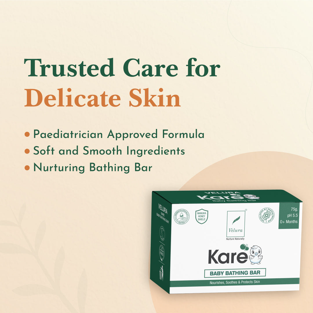 Velura Kare Baby Bathing Bar (75 gm)