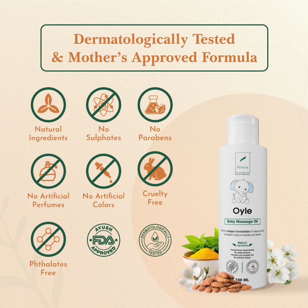 Velura Oyle Baby Massage Oil (100 ml)