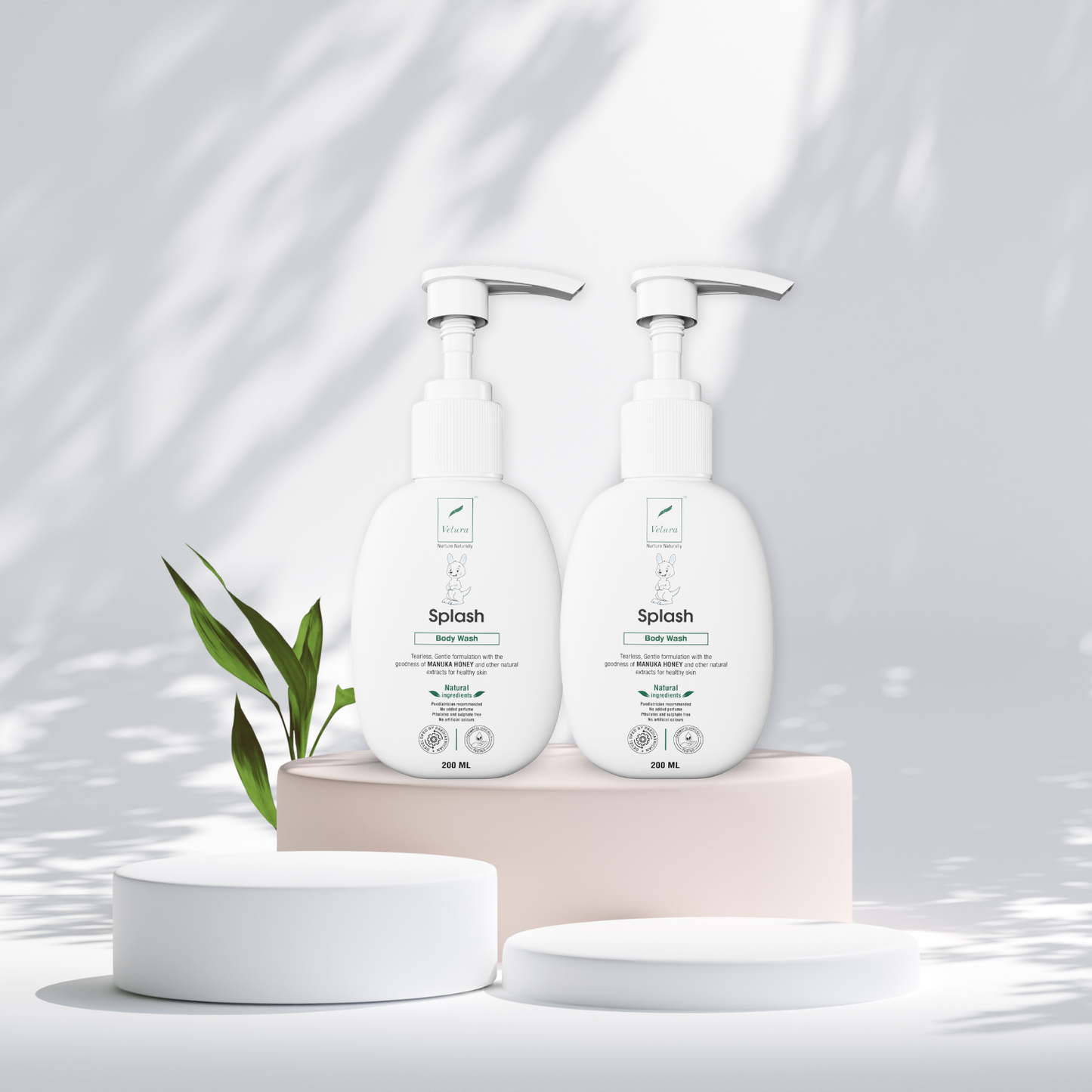 Velura Splash Baby Body Wash Pack of 2 (200 ml + 200ml)