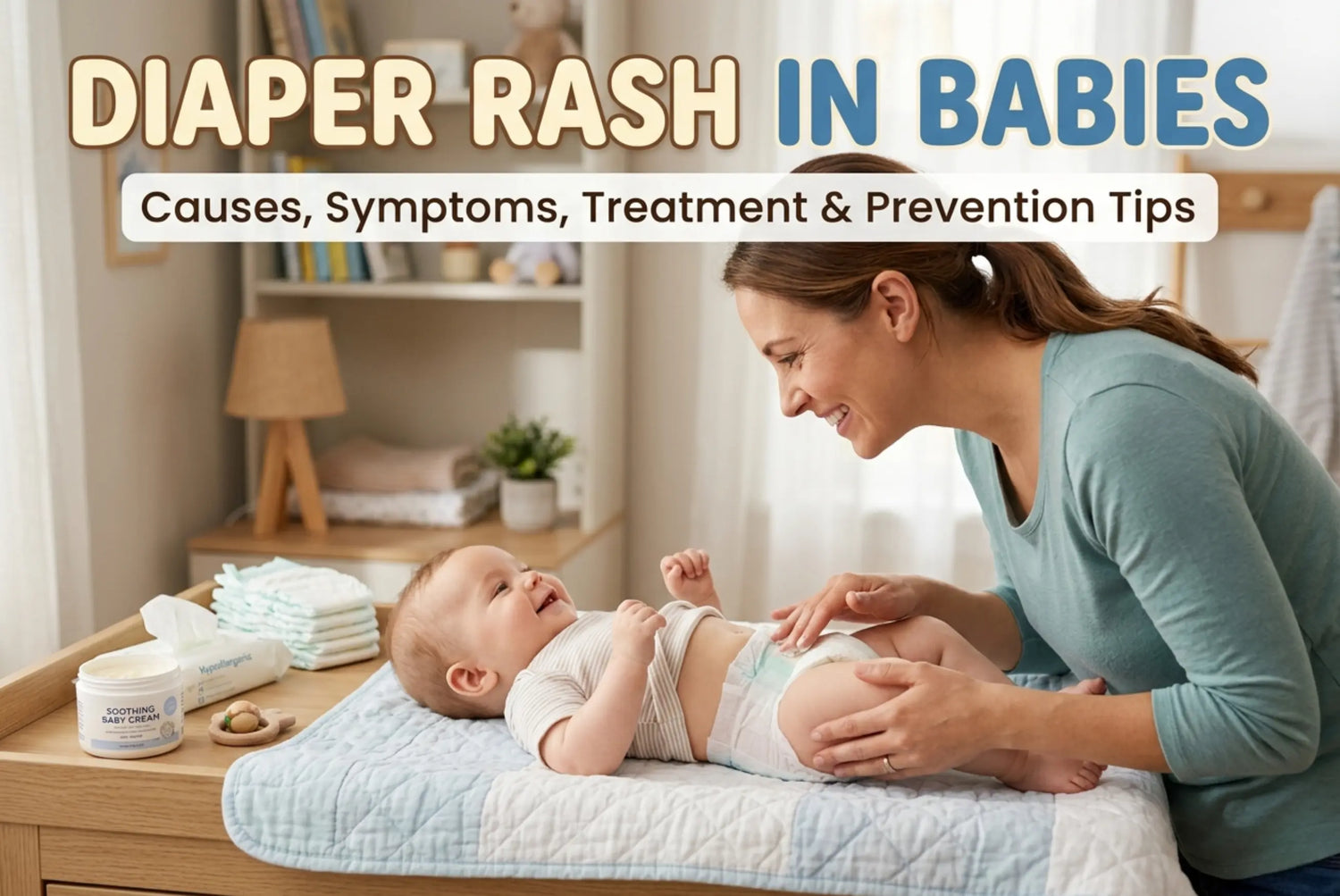 Diaper Rash in Babies – Causes, Symptoms, Treatment & Prevention Tips