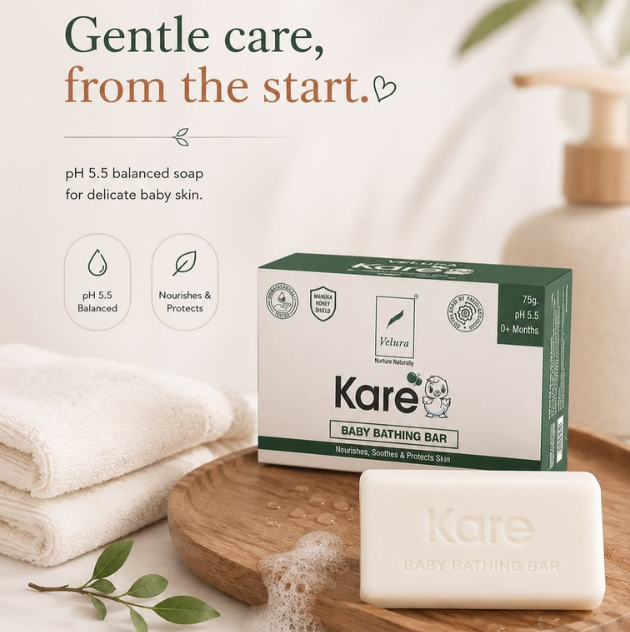 Why Velura Kare Baby Bathing Bar is Becoming Every Parent’s Favorite Choice for Soft & Healthy Baby Skin
