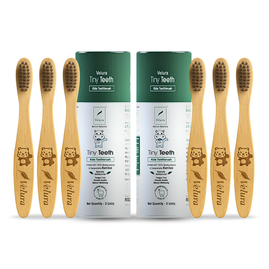 Velura Tiny Teeth Kids Toothbrush Pack of 6