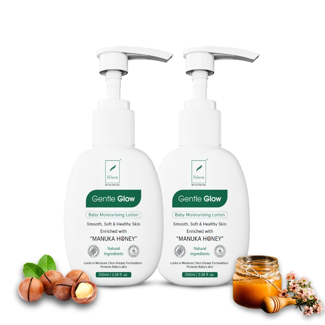 Velura Gentle Glow Baby Moisturising Lotion Pack of 2 (200 ml + 200 ml)