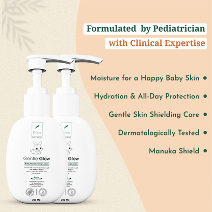 Velura Gentle Glow Baby Moisturising Lotion Pack of 2 (200 ml + 200 ml)