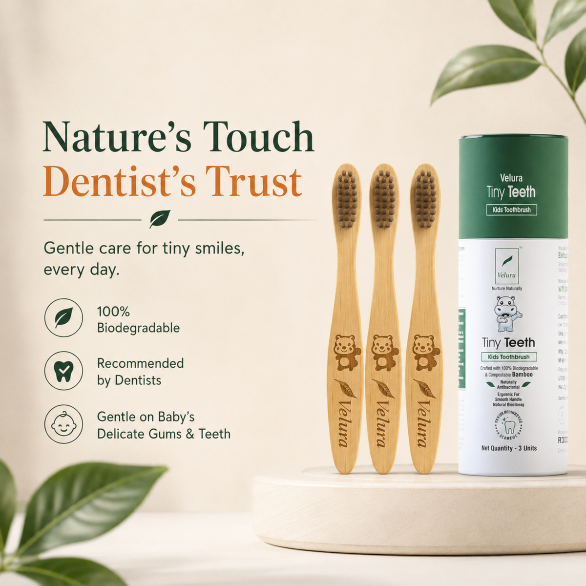 Velura Tiny Teeth Kids Toothbrush