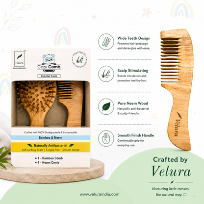 Velura Cozy Comb Kids Hair Comb