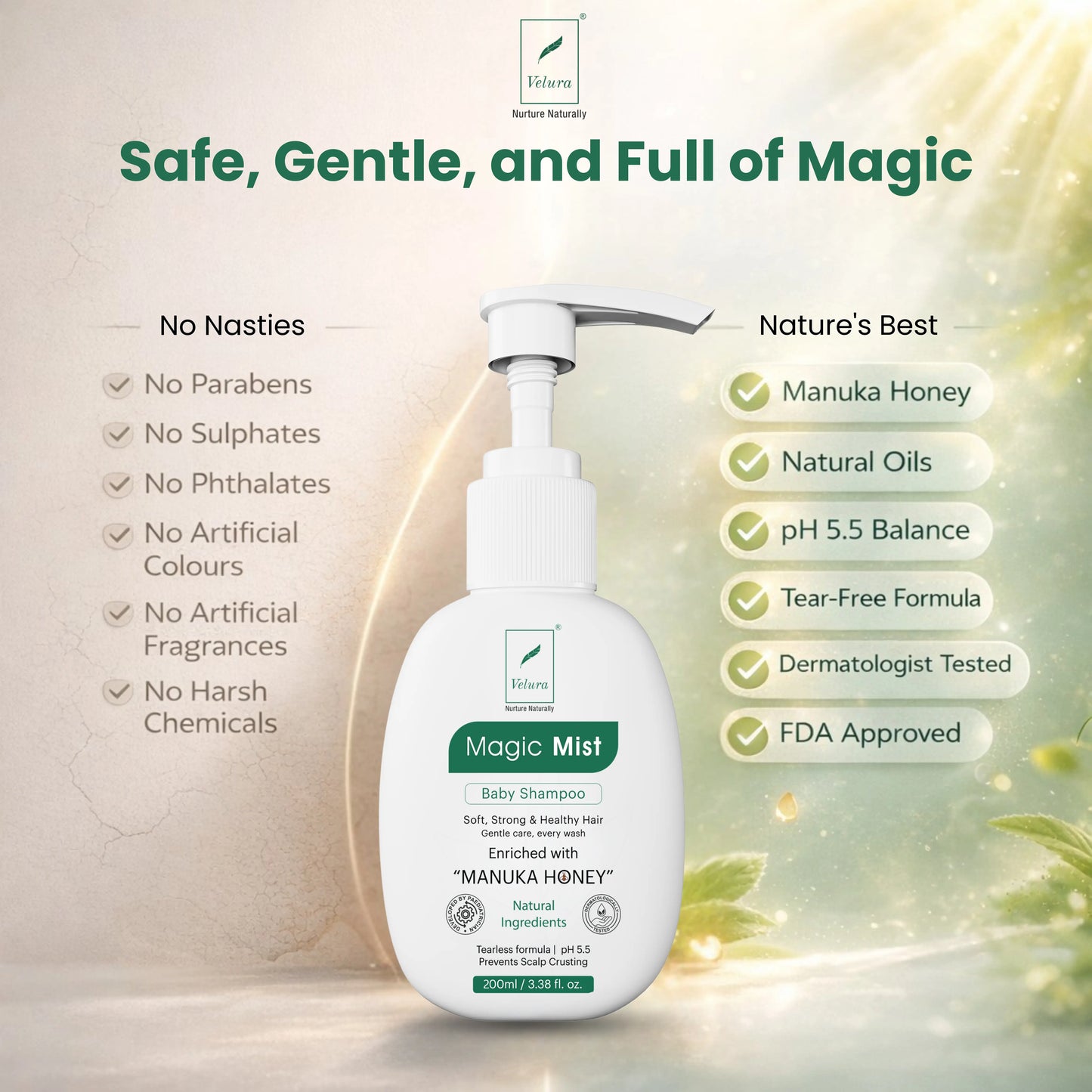 Velura Magic Mist Baby Shampoo (200ML)
