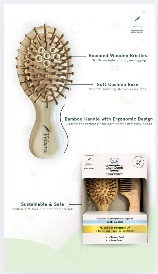 Velura Cozy Comb Kids Hair Comb