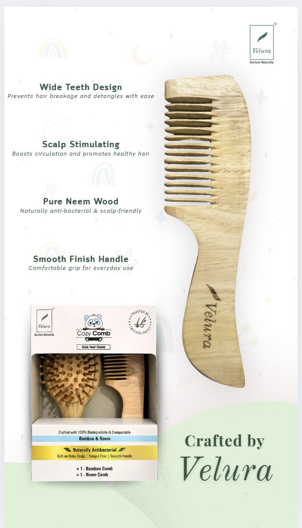 Velura Cozy Comb Kids Hair Comb