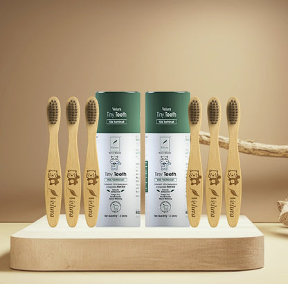 Velura Tiny Teeth Kids Toothbrush Pack of 6